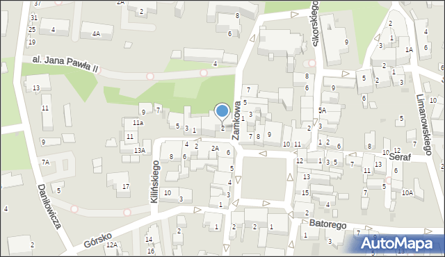 Wieliczka, Zamkowa, 2, mapa Wieliczka