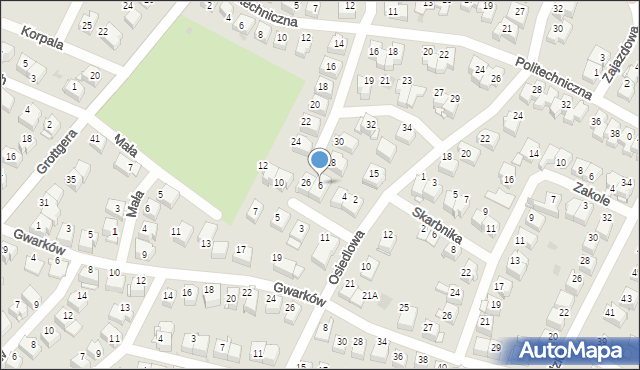 Wieliczka, Zaułek, 6, mapa Wieliczka