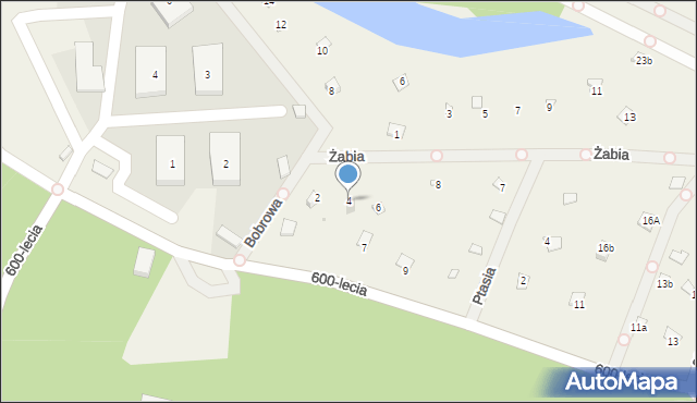 Wieliszew, Żabia, 4, mapa Wieliszew