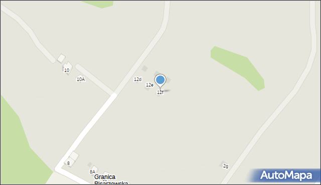 Wilamowice, Zaciszna, 12f, mapa Wilamowice