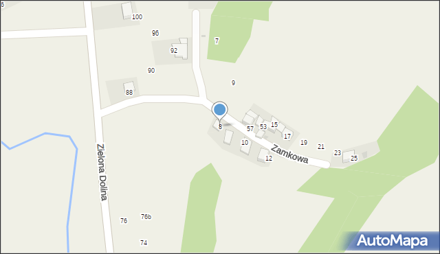 Wilczkowice, Zamkowa, 8, mapa Wilczkowice