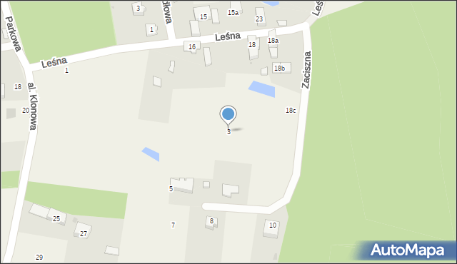 Wilczyn, Zaciszna, 3, mapa Wilczyn