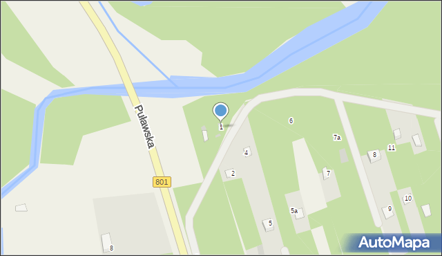 Wilga, Za Jazem, 1, mapa Wilga