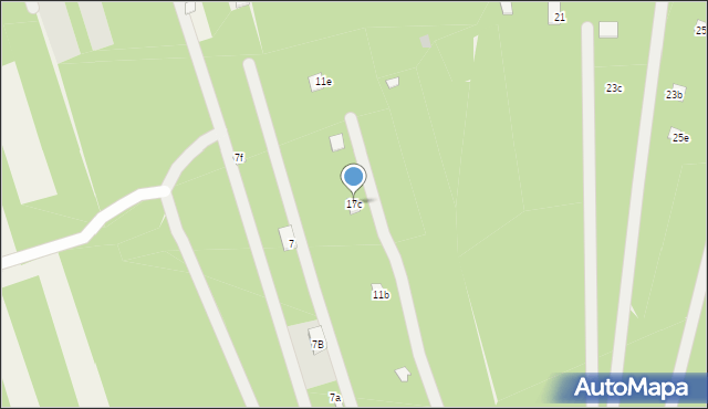 Wilga, Za Jazem, 17c, mapa Wilga