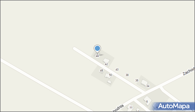 Wilkowice, Zachodnia, 44, mapa Wilkowice