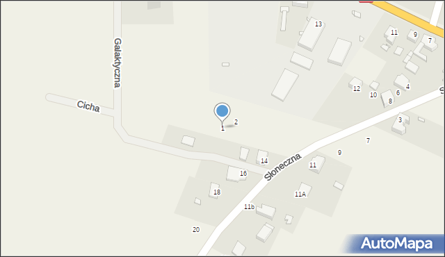 Wińsko, Zachodnia, 1, mapa Wińsko