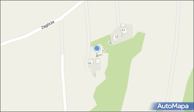 Witanowice, Zagórze, 19, mapa Witanowice
