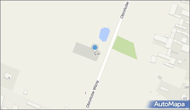 Wizna, Zastodolna, 5, mapa Wizna