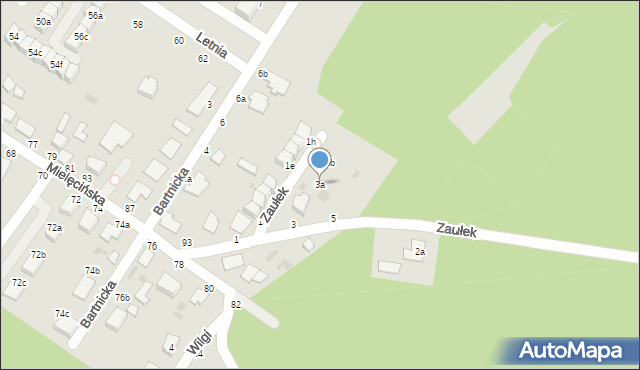 Włocławek, Zaułek, 3a, mapa Włocławka