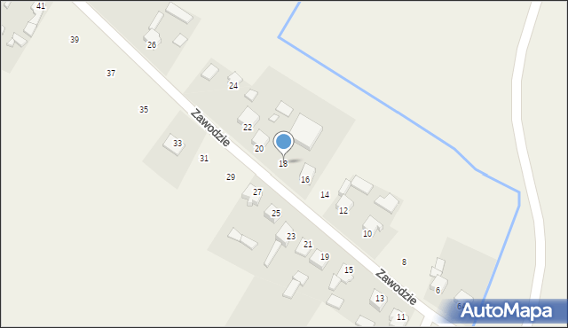 Wojkowice Kościelne, Zawodzie, 18, mapa Wojkowice Kościelne