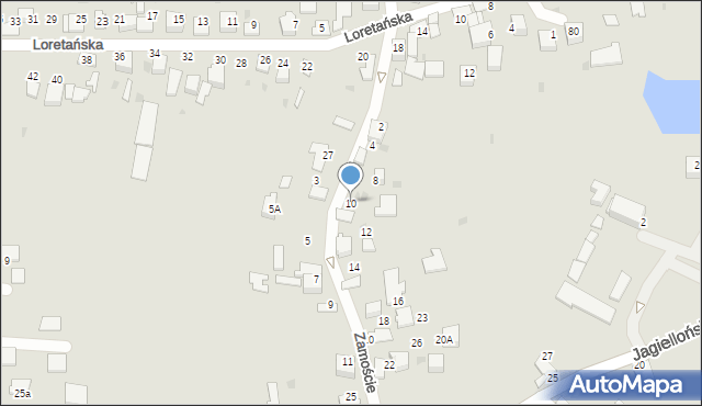 Wojnicz, Zamoście, 10, mapa Wojnicz