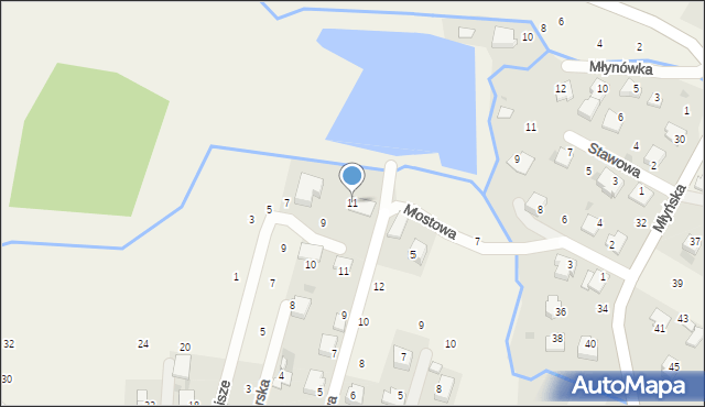 Wola Filipowska, Zacisze, 11, mapa Wola Filipowska