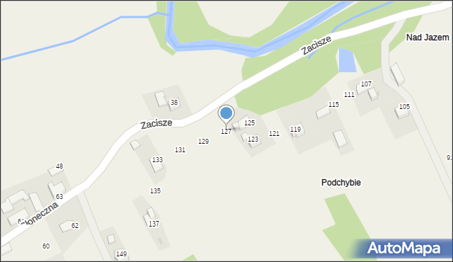 Wola Radziszowska, Zacisze, 127, mapa Wola Radziszowska