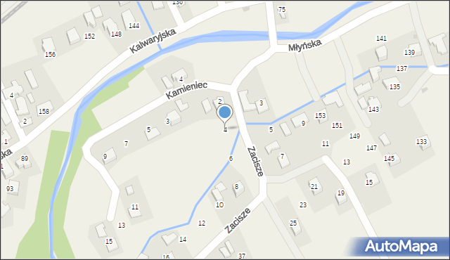 Wola Radziszowska, Zacisze, 4, mapa Wola Radziszowska