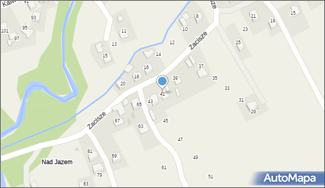 Wola Radziszowska, Zacisze, 41, mapa Wola Radziszowska