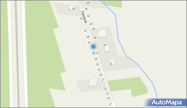 Wola Rębkowska, Zacisze, 37, mapa Wola Rębkowska