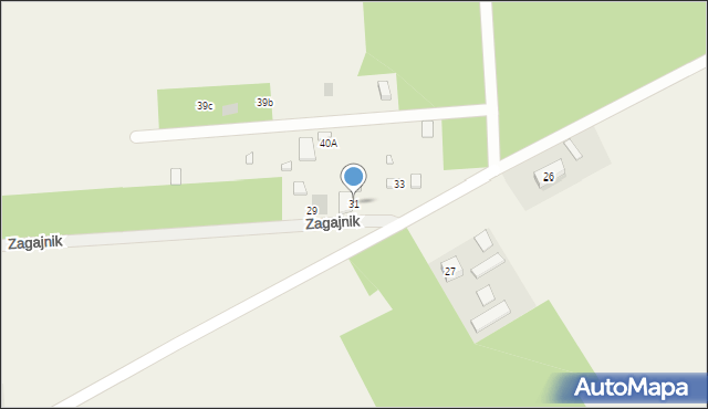 Wola Smolana, Zagajnik, 31, mapa Wola Smolana