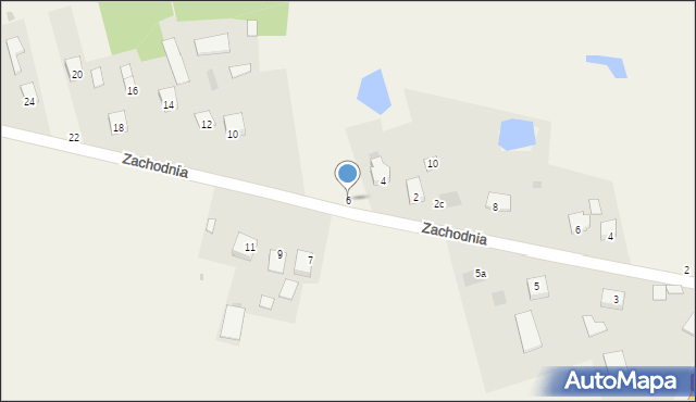 Wola Suchożebrska, Zachodnia, 6, mapa Wola Suchożebrska