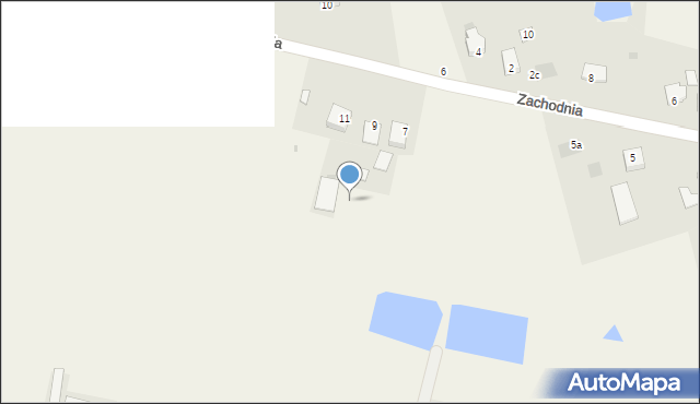 Wola Suchożebrska, Zachodnia, 9a, mapa Wola Suchożebrska