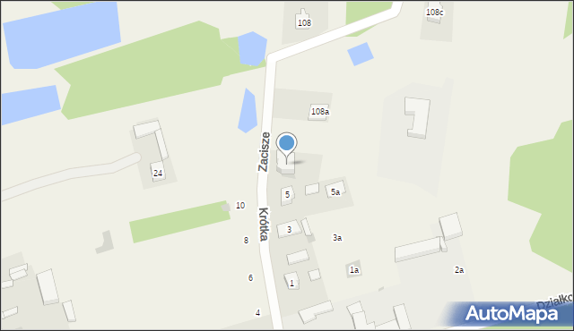 Wolica, Zacisze, 2, mapa Wolica