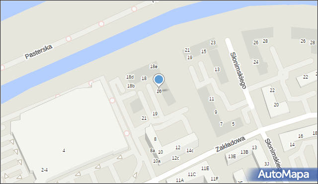 Wrocław, Zakładowa, 16, mapa Wrocławia