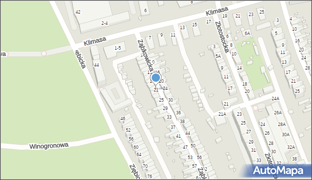 Wrocław, Ząbkowicka, 21, mapa Wrocławia