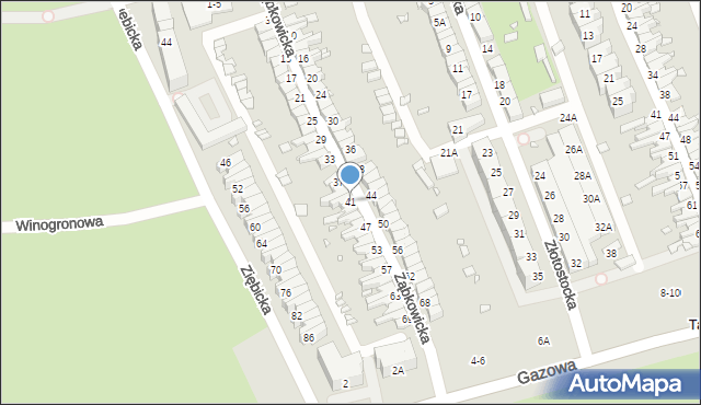 Wrocław, Ząbkowicka, 41, mapa Wrocławia
