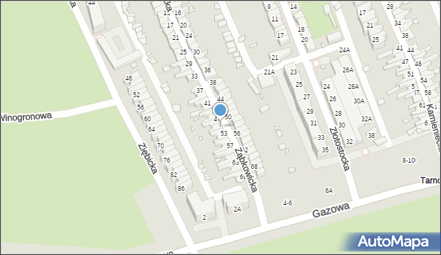 Wrocław, Ząbkowicka, 51, mapa Wrocławia