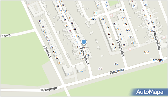 Wrocław, Ząbkowicka, 62, mapa Wrocławia