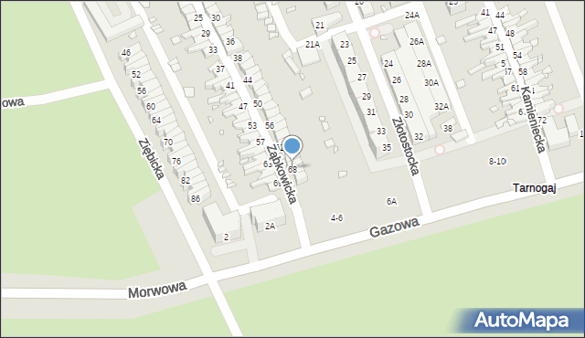 Wrocław, Ząbkowicka, 68, mapa Wrocławia