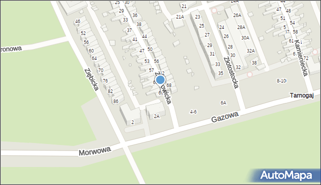 Wrocław, Ząbkowicka, 69, mapa Wrocławia