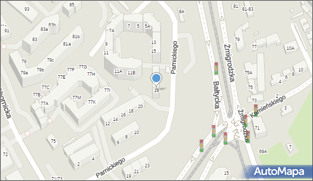 Wrocław, Zaułek Rogoziński, 19, mapa Wrocławia