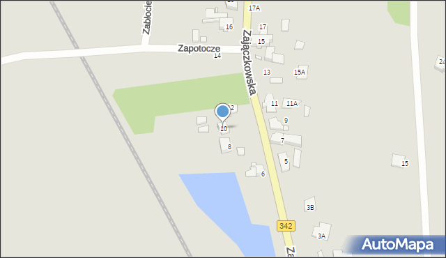 Wrocław, Zajączkowska, 10, mapa Wrocławia