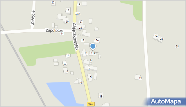 Wrocław, Zajączkowska, 11A, mapa Wrocławia