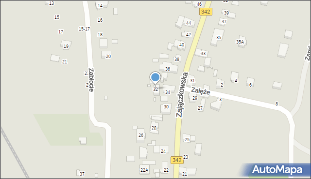 Wrocław, Zajączkowska, 32, mapa Wrocławia