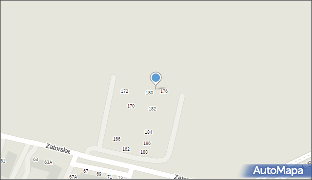 Wrocław, Zatorska, 178, mapa Wrocławia
