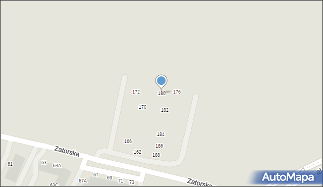 Wrocław, Zatorska, 180, mapa Wrocławia