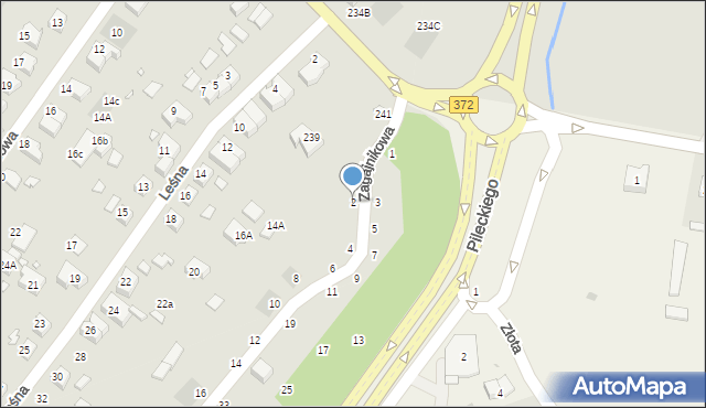 Wrocław, Zagajnikowa, 2, mapa Wrocławia