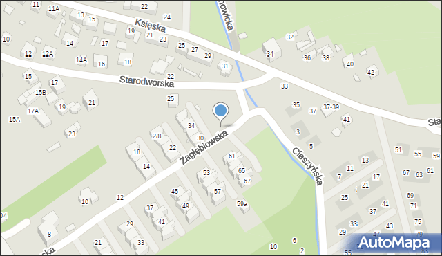 Wrocław, Zagłębiowska, 38, mapa Wrocławia