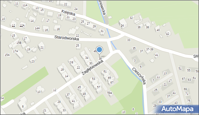 Wrocław, Zagłębiowska, 40, mapa Wrocławia