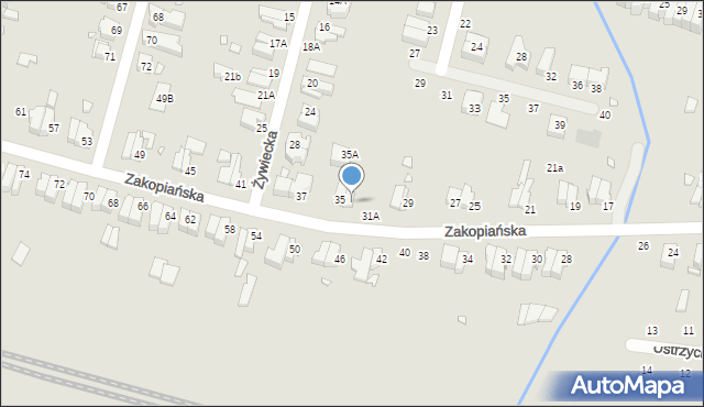 Wrocław, Zakopiańska, 33, mapa Wrocławia