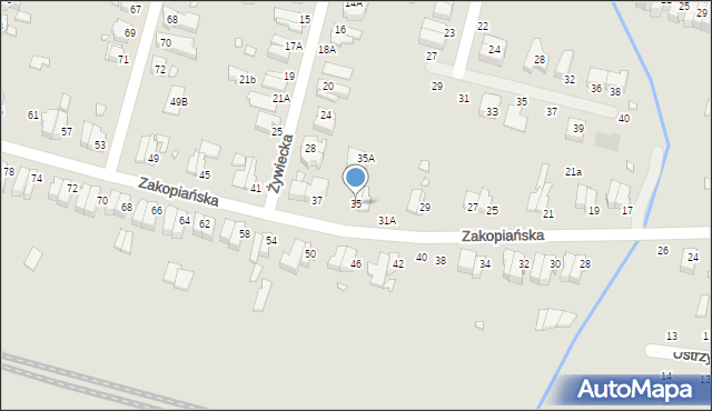 Wrocław, Zakopiańska, 35, mapa Wrocławia