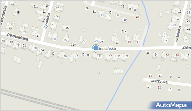 Wrocław, Zakopiańska, 36, mapa Wrocławia