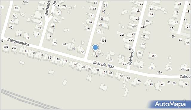 Wrocław, Zakopiańska, 51, mapa Wrocławia
