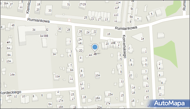 Wrocław, Zagłoby Jana Onufrego, 4B, mapa Wrocławia