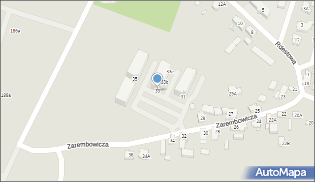 Wrocław, Zarembowicza Władysława, 33, mapa Wrocławia