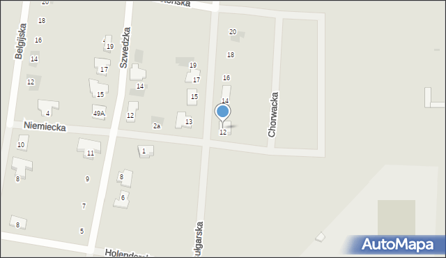 Wschowa, Zacisze, 1DA, mapa Wschowa