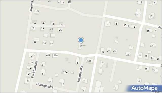 Wschowa, Zacisze, 35, mapa Wschowa