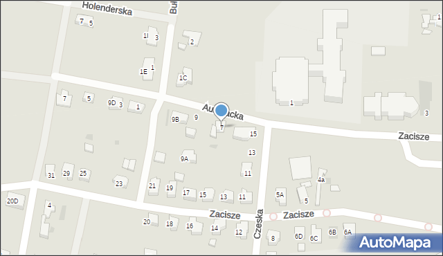 Wschowa, Zacisze, 7, mapa Wschowa