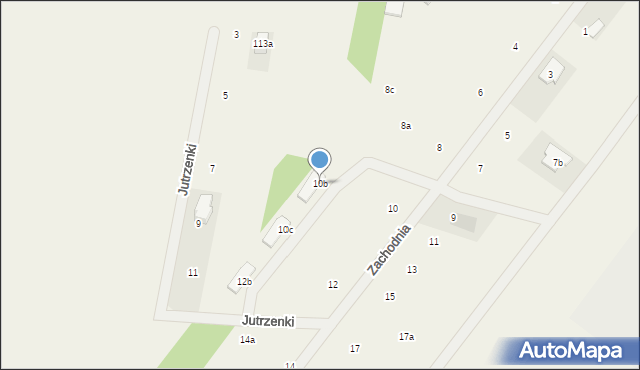 Wyględy, Zachodnia, 10b, mapa Wyględy